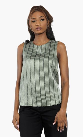 Stripes Sleeveless Top