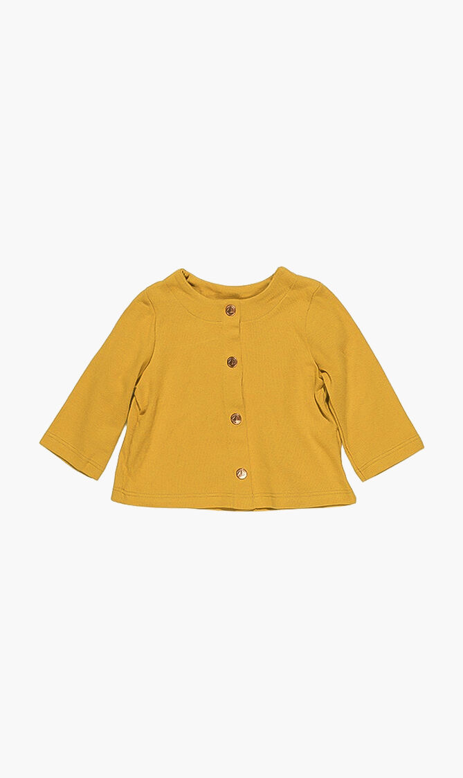 Cotton-Blend Cardigan
