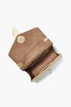 Small Metallic Saffiano Leather Crossbody Bag