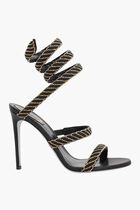 Cleo Embellished Satin Sandals