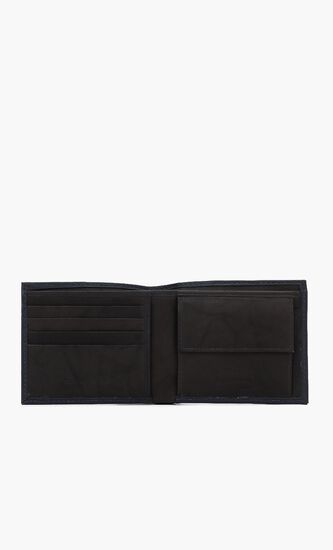 Metal Logo Bi-Fold Wallet