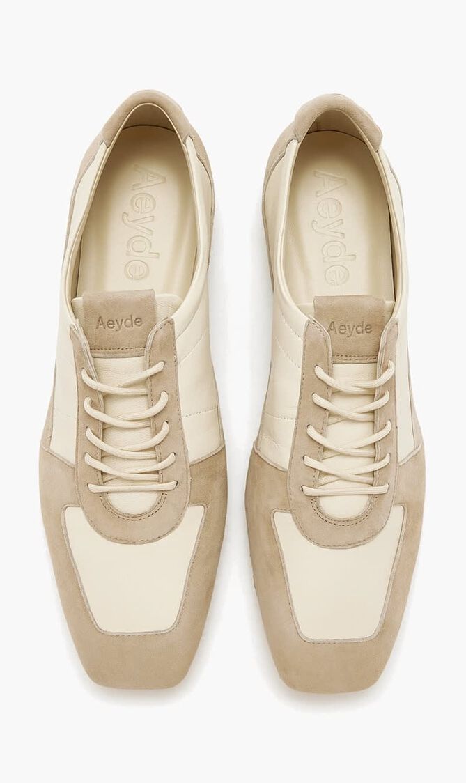 UMA SNEAKER NAPPA KID SUEDE LEATHER CREAMY SAND