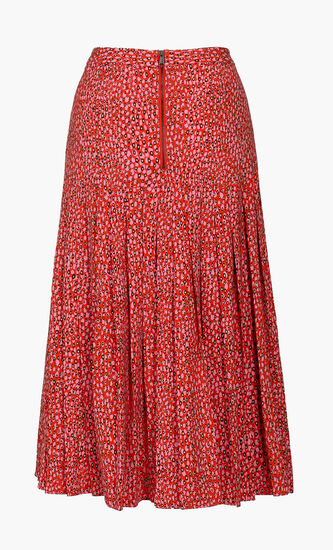 Pleated Midi Skirt