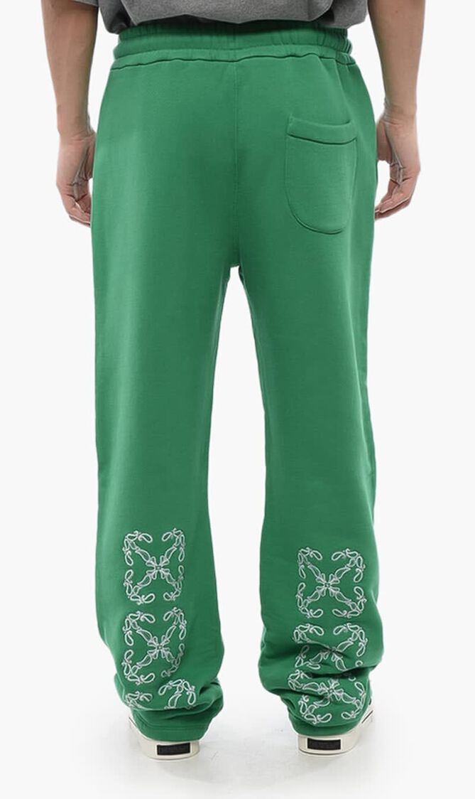 BANDANA ARR SWEATPANT COLLEGE GREEN WHIT