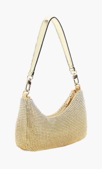 ZALINA MINI TOP ZIP SHLDR BAG GOL