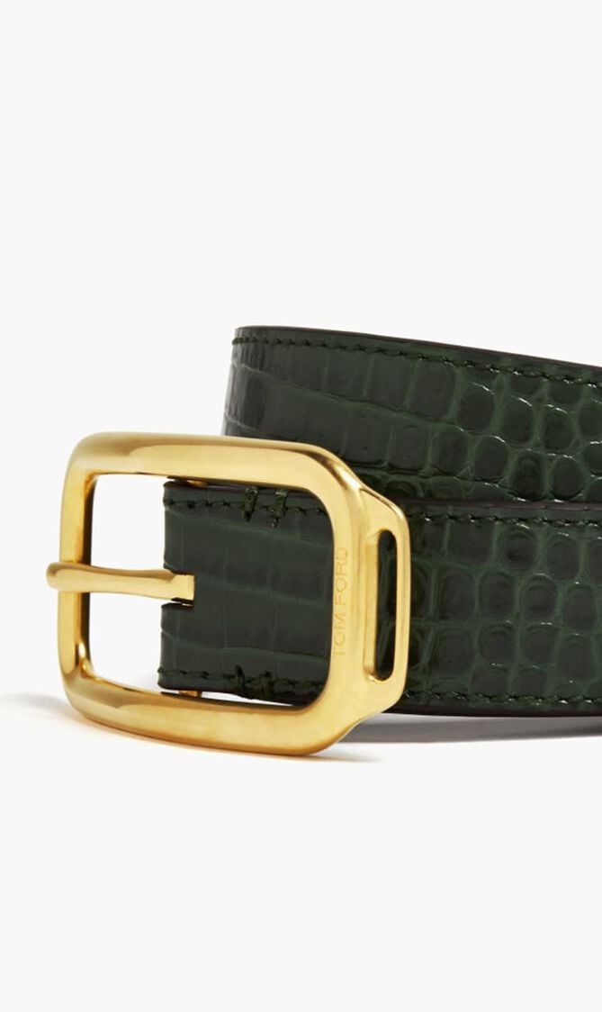 PRINTED CROC STADIUM BUCKLE BELT 30 MM PRINTED CROC STADIUM BUCKLE BELT 30 MM