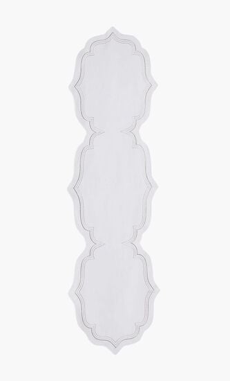 Alcazar Table Runner White