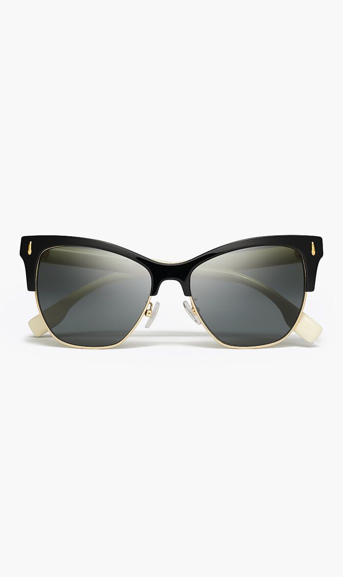 BLACK FRAME WITH DARK GREY LENS 53