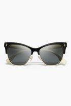 BLACK FRAME WITH DARK GREY LENS 53