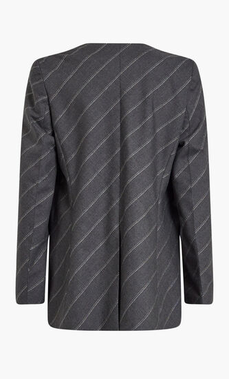 COLLARLESS SLIM JACKET