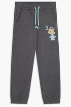 GAETANNE PANTALON CR24 FLEVBQLOGO EMB ANTHRACITE CHINE