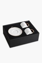 Neptune Espresso Cup and Saucer, Set of 2