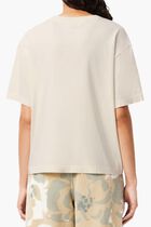 Oversized Wash Effect Badge T-shirt