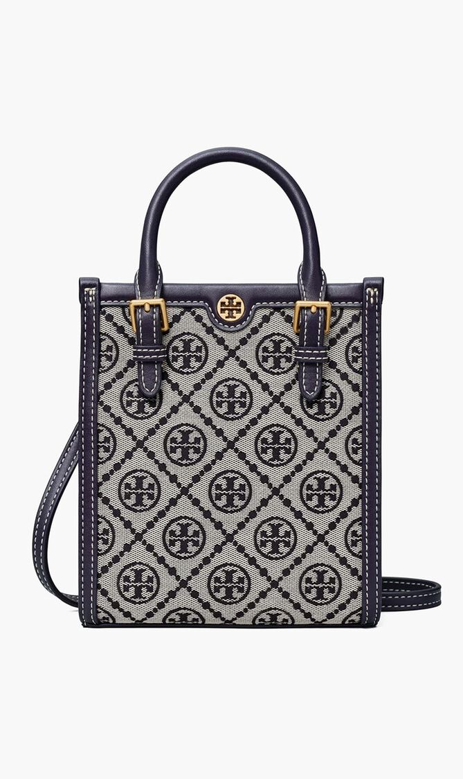 TBH.405:OS:T MONOGRAM JACQUARD MINI NS TOTE