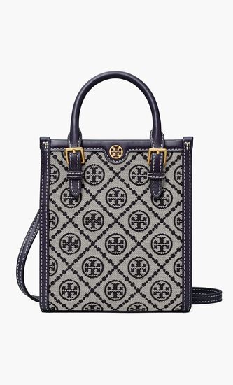 TBH.405:OS:T MONOGRAM JACQUARD MINI NS TOTE