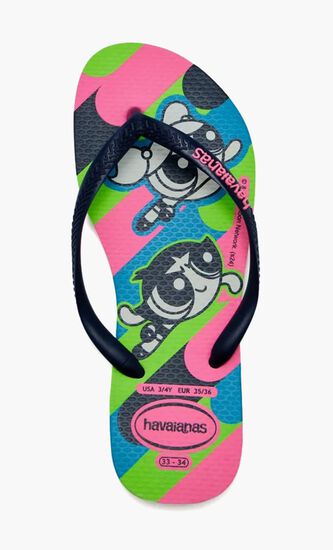 Slim Powerpuff Girls Flip Flops
