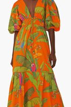 Fresh Macaws Midi Dress