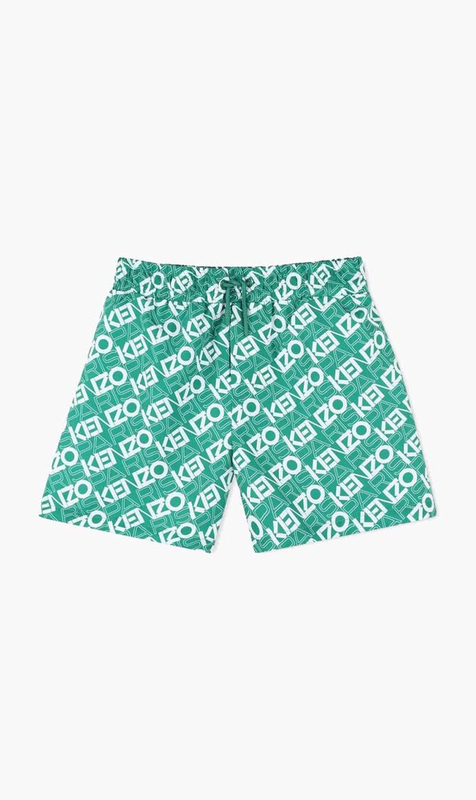 All Over Logo Print Swimming Shorts