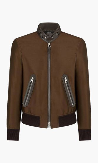 Wool and Silk Biker Jacket