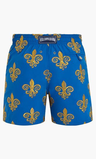 Embroidered Fleur de Poulpes Swim Shorts