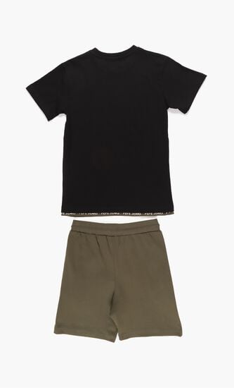 Alvaro Solid Jersey T-shirt and Shorts Set