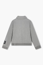 Jacket with Zip and Classic Collar