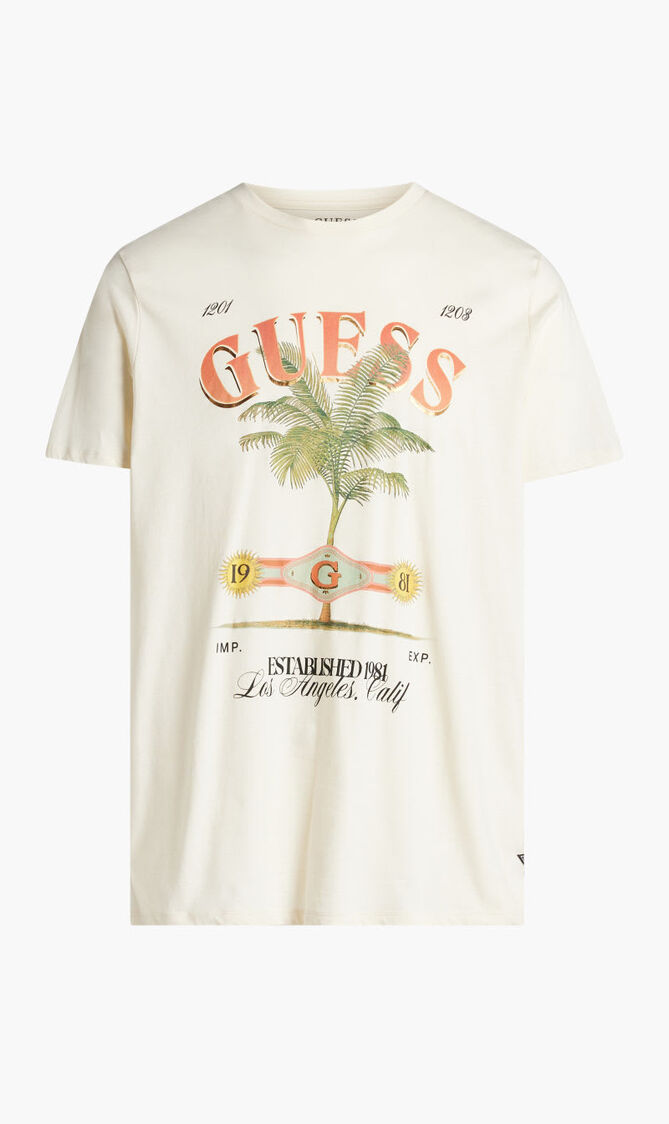 SS BSC GUESS LABEL LOGO TEE