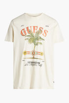 SS BSC GUESS LABEL LOGO TEE
