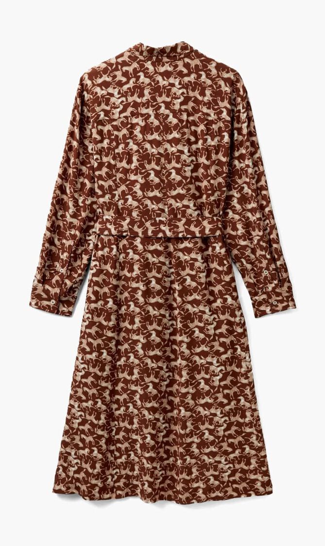 Printed Shirt Dress