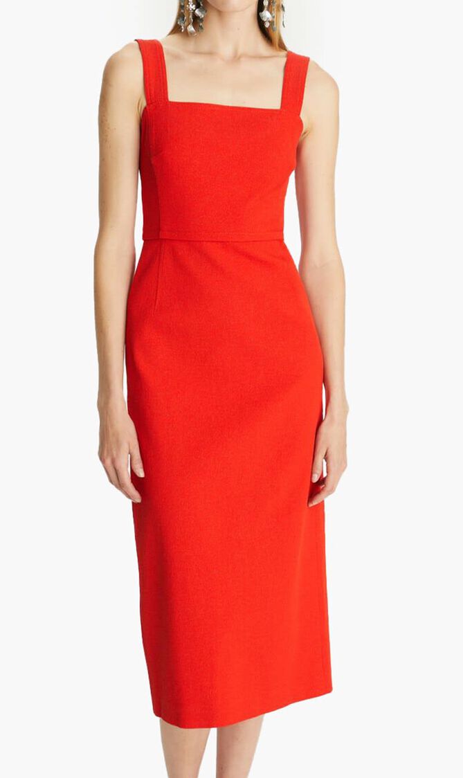 Stretch Faille Dress