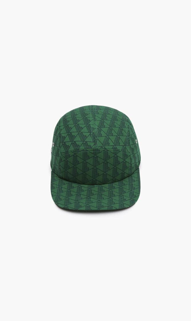 Monogram Print Twill Jockey Cap