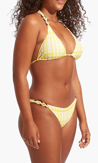 Amalfi Check Trim Hipster Pant