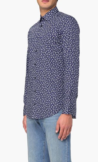 Paisley-Printed Buttoned Shirt