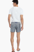 Flat Belt Solid Swim Shorts