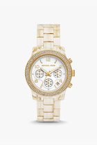 Runway Pav&eacute; Gold-Tone And Acetate Watch