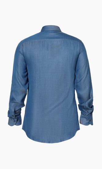 Regular Fit Miami Collar Geometric Shirt