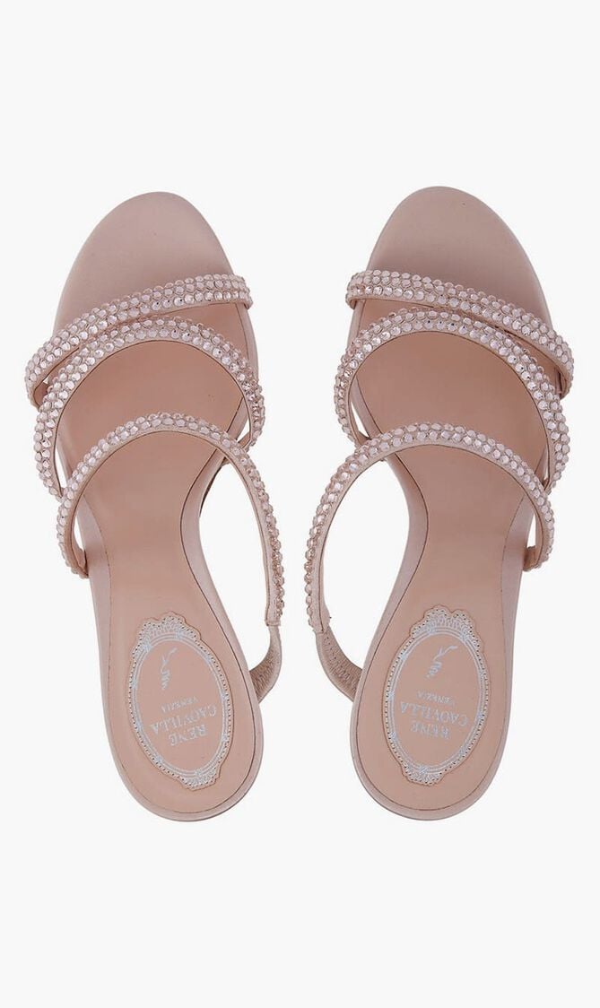 Lisa Crystals 80 Slider Sandals