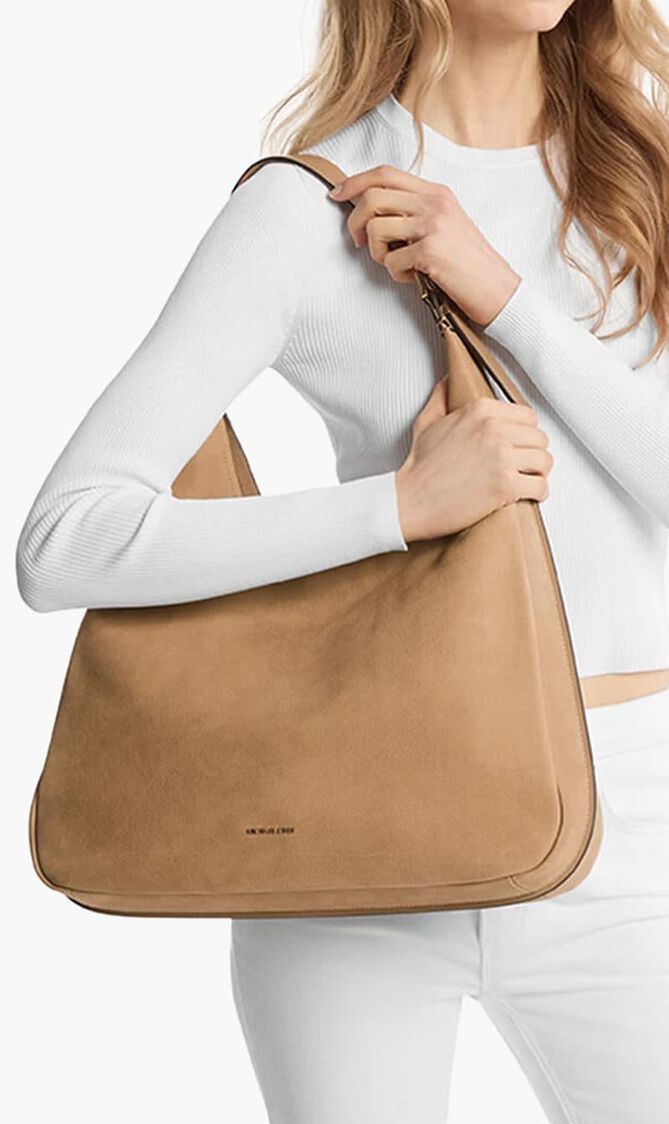 Nolita Large Nubuck Hobo Shoulder Bag