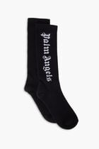 VERTICAL LOGO SOCKS  BLACK WHITE