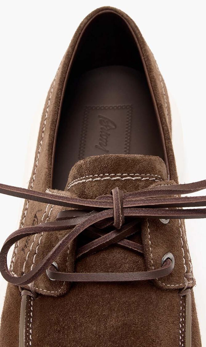 Suede Boat Derby Shoes