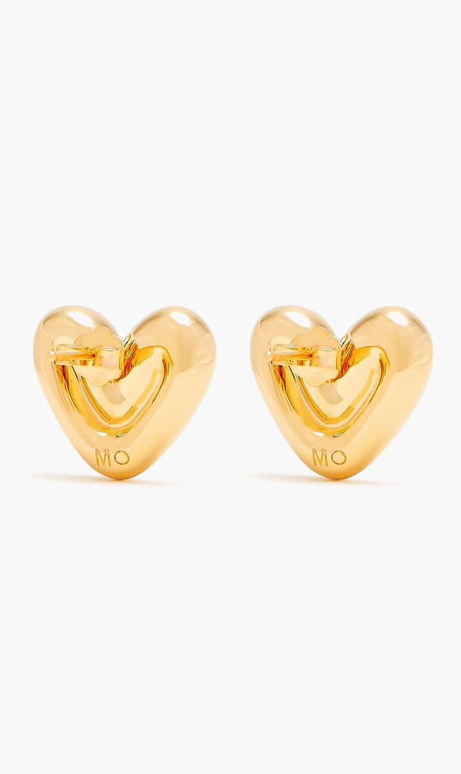 Puffy Heart Stud Earrings