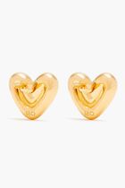 Puffy Heart Stud Earrings