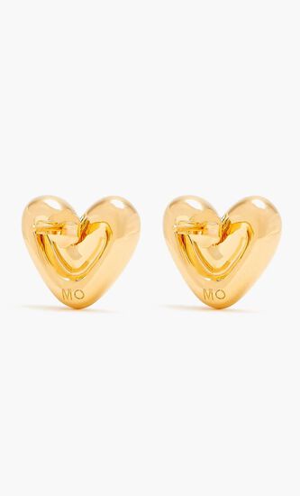 Puffy Heart Stud Earrings