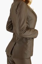 EMELIE BLAZER - COATED JERSEY FAUX LEATHER