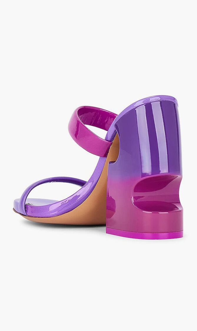 SHADE BULKY PATENT LEA MULE FUCHSIA VIOL