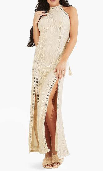 Sunset Geo Lace Dress