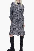 Printed Silk Shirt Dress