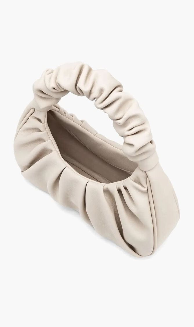 JW PEI WOMEN'S GABBI RUCHED HOBO HANDBAG - IVORY