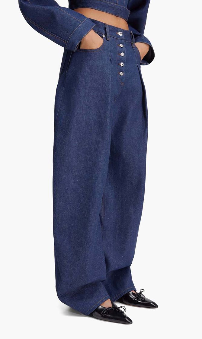 Wide Curved Jeans
