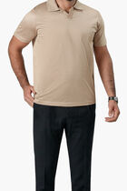 ANGELO KAHELERCERIZED TSHIRT DARK BEIGE VM 7022